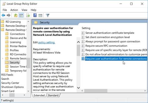 remote desktop authentication nla